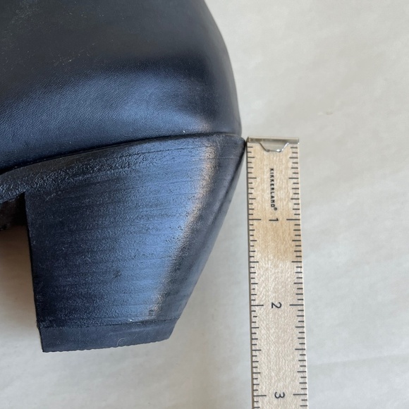 Vittorio Virgili Black Leather Cowboy style Stitching Knee Embordered Boots 6 - Picture 8 of 14